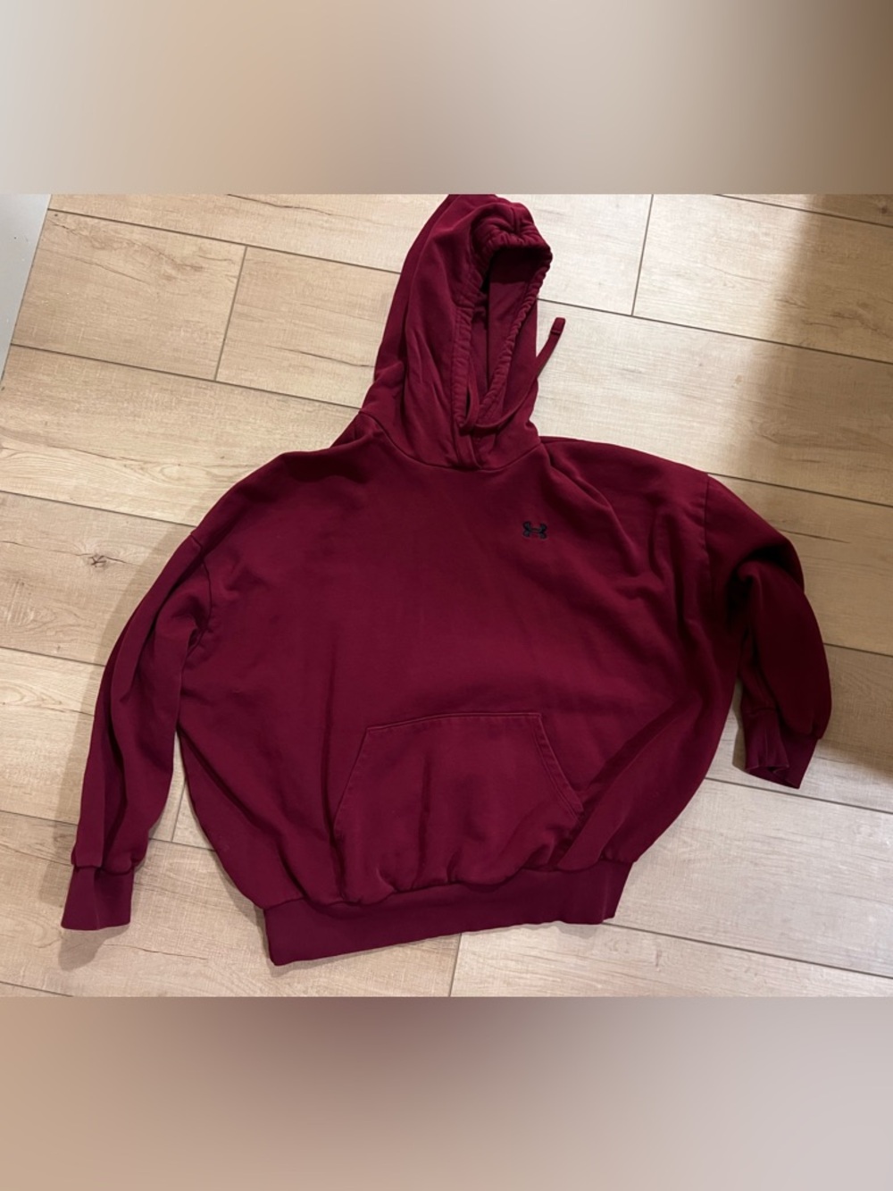 Under Armour Maroon Hooded Sweatshirt